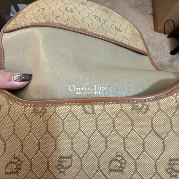 Vintage Dior Beige and Brown Canvas Bag w\COA - Picture 2 of 7